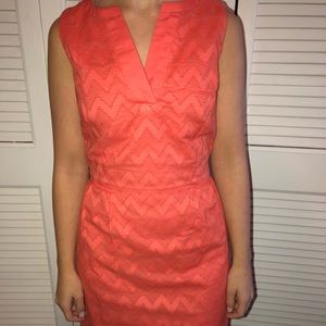 Tommy Hilfiger Coral Chevron Dress